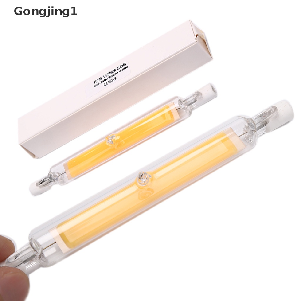 Gongjing1 1pc R7S Lampu Bohlam LED COB 78mm / 118mm Untuk Halogen