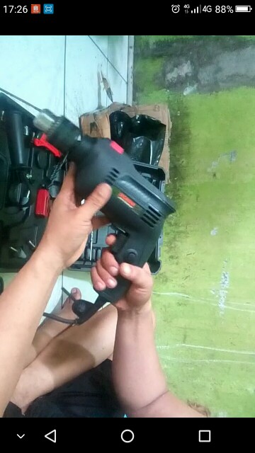 Impact Drill Uchiha 13mm Mesin Bor Beton Besi Kayu Full Set Koper