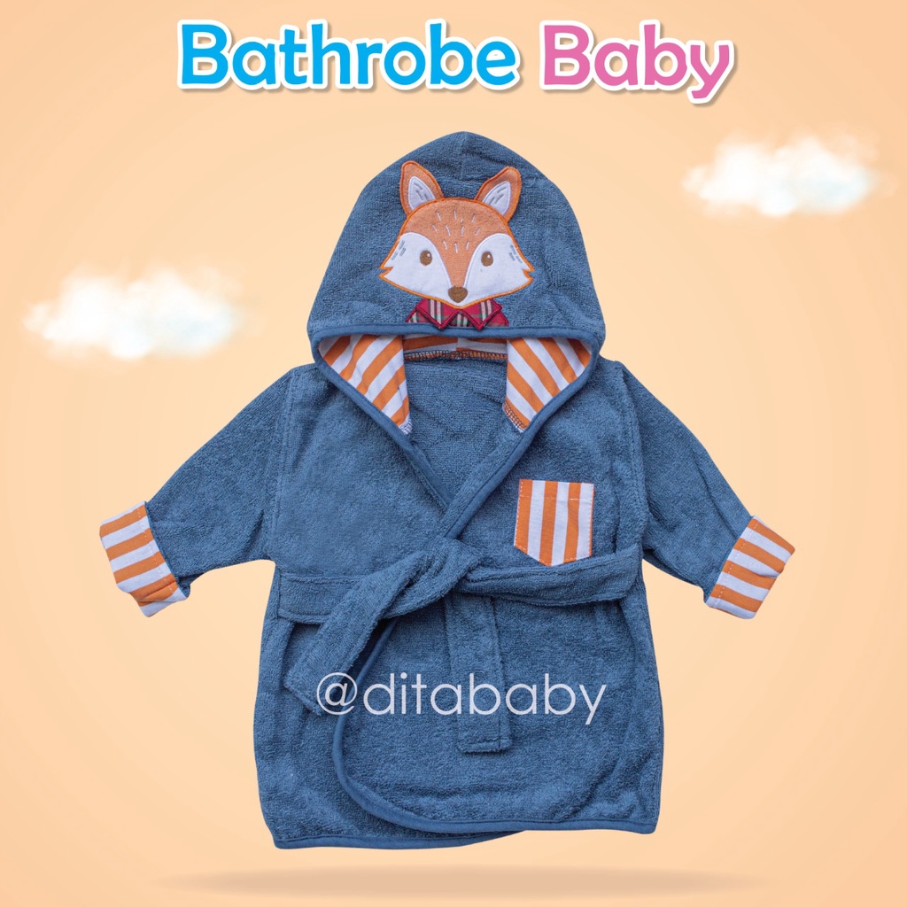 KIMONO BAYI HANDUK ANAK BERENANG WASHLAP BATHROBES BINATANG ANIMAL handuk renang handuk bayi kimono