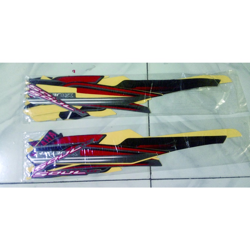 stiker striping motor yamaha mio soul GT tahun 2014