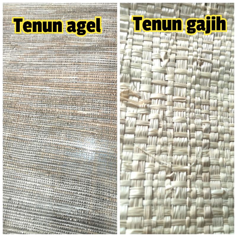 KAIN TENUN SERAT ALAM SISAL GAJIH AGEL CACAH WARENG GERAISURYA