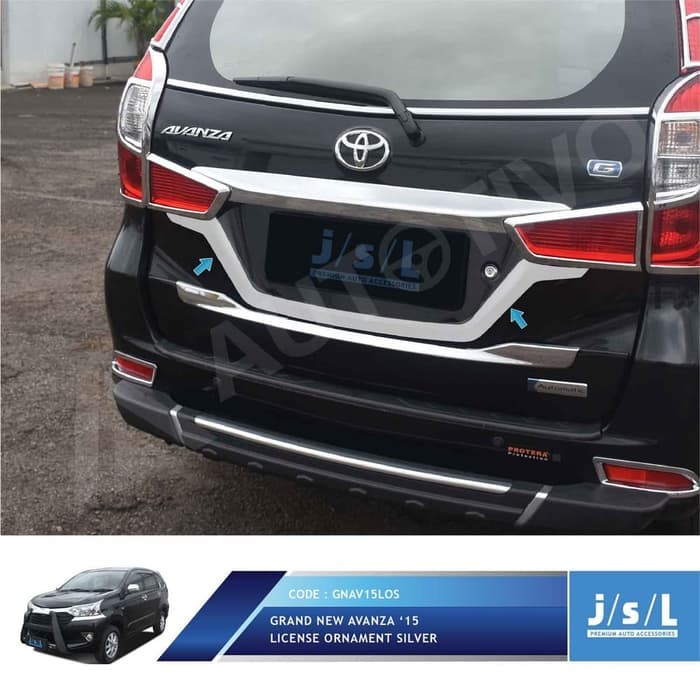 License Ornament Grand All New Avanza Xenia Silver