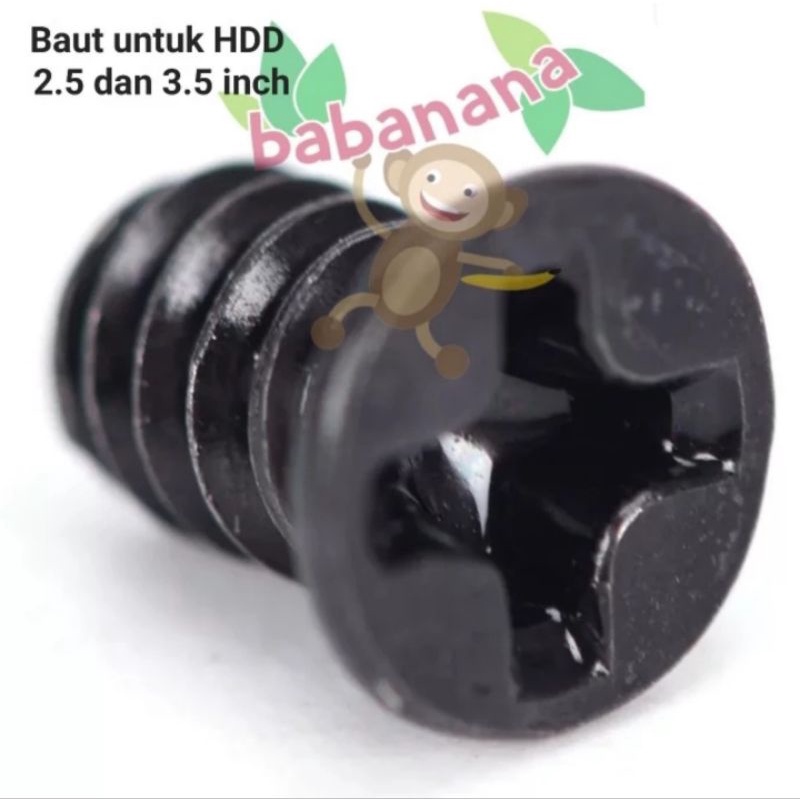 Baut untuk hdd 2.5 dan 3.5 inch screw sekrup skrup hardisk pc laptop