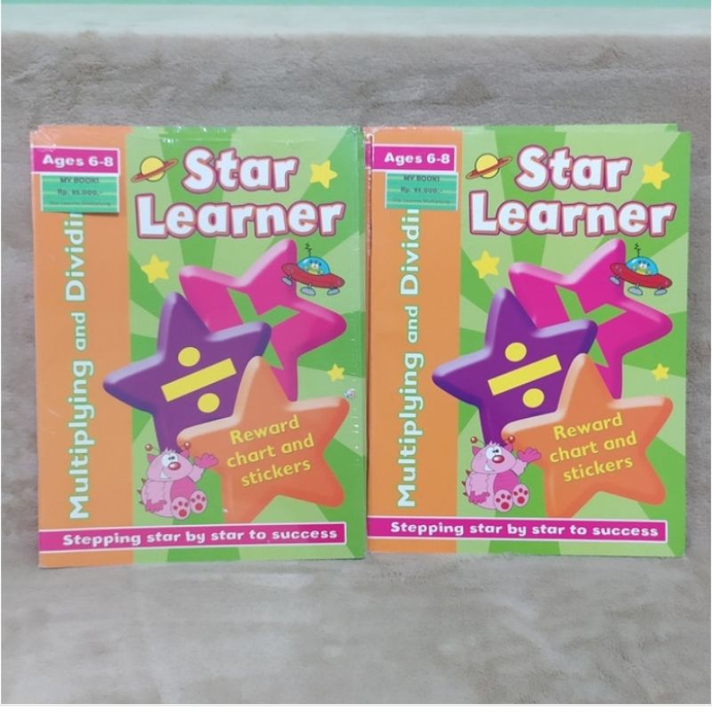 Import Book Children Book Activity Book Star Learner Multiplying