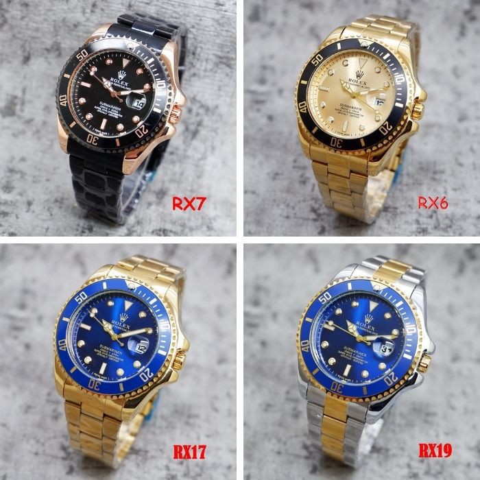 Rolex Submariner Jam Tangan Pria Rantai Date