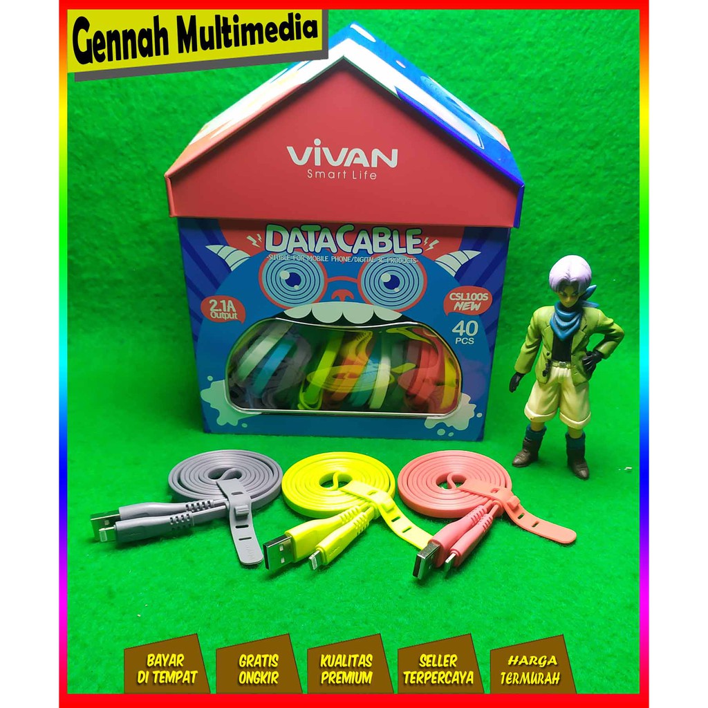Kabel Data ORI VIVAN CSL 100CM USB IPHONE