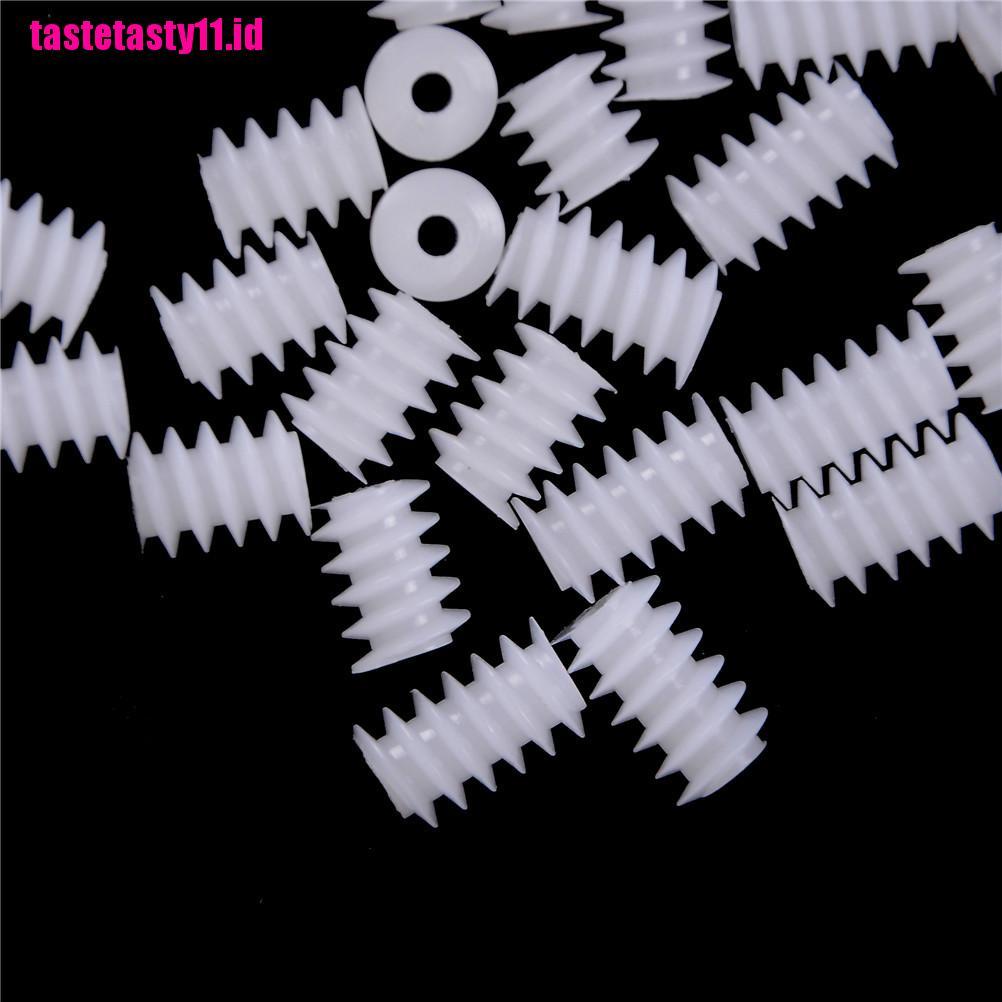 10 Pcs Mainan Roda Gigi Aperture Bahan Plastik Ukuran 6x8mm 2mm
