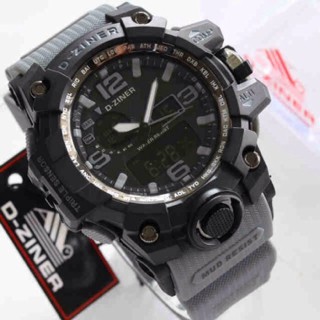 JAM TANGAN PRIA D-ZINER DZ 8119 ORI GREY BLACK