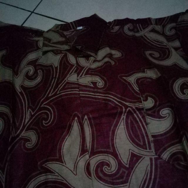 Asifa Batik Hrb026 Kenongo Kemeja Tosca Pendek Pekalongan Padi M L Xl Soagn Tulis Halus Kemeja Batik