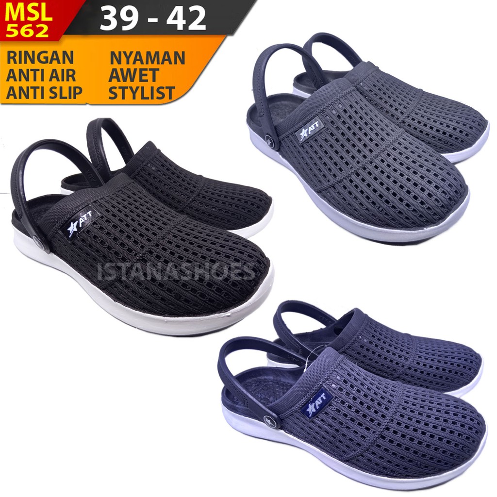 Sandal Selop PRO ATT MSL Pria Dan Wanita Sendal Karet Tahan Air Awet