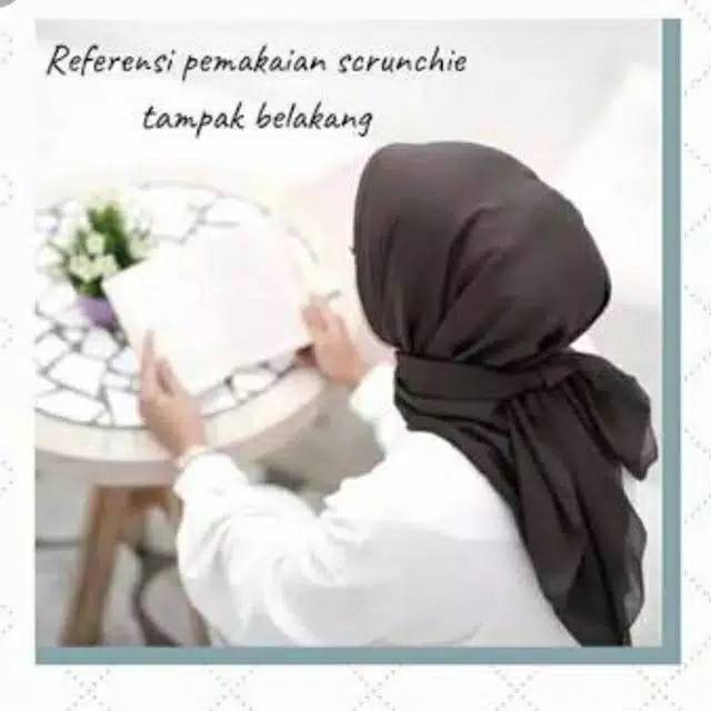 Cepol hijab scrunchie hijab polos jumbo// ikat rambut