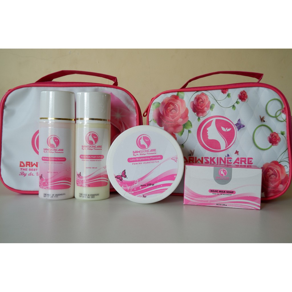 Paket Bodi Whitening DRWSkincare Pemutih Badan DRW Skincare Komplit Body (Tanpa Kapsul Gluta)