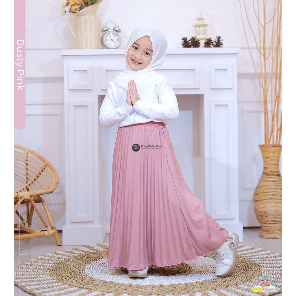 Rok Anak Tali Lonceng 4-12 tahun M L XL XXL TRENDY MASA KINI / ROK ANAK PLISKET TALI LONCENG  / ROK ANAK PEREMPUAN / ROK ANAK REMAJA