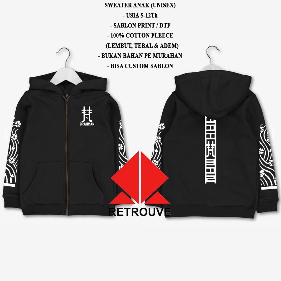 JAKET SWEATER ANAK ANAK BRAHMAN TOKYO REVENGERS