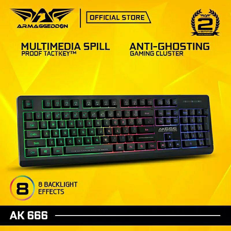 KEYBOARD Keboard Gaming Armagedon AK-666 AK666 AK 666 Armaggeddon ak666