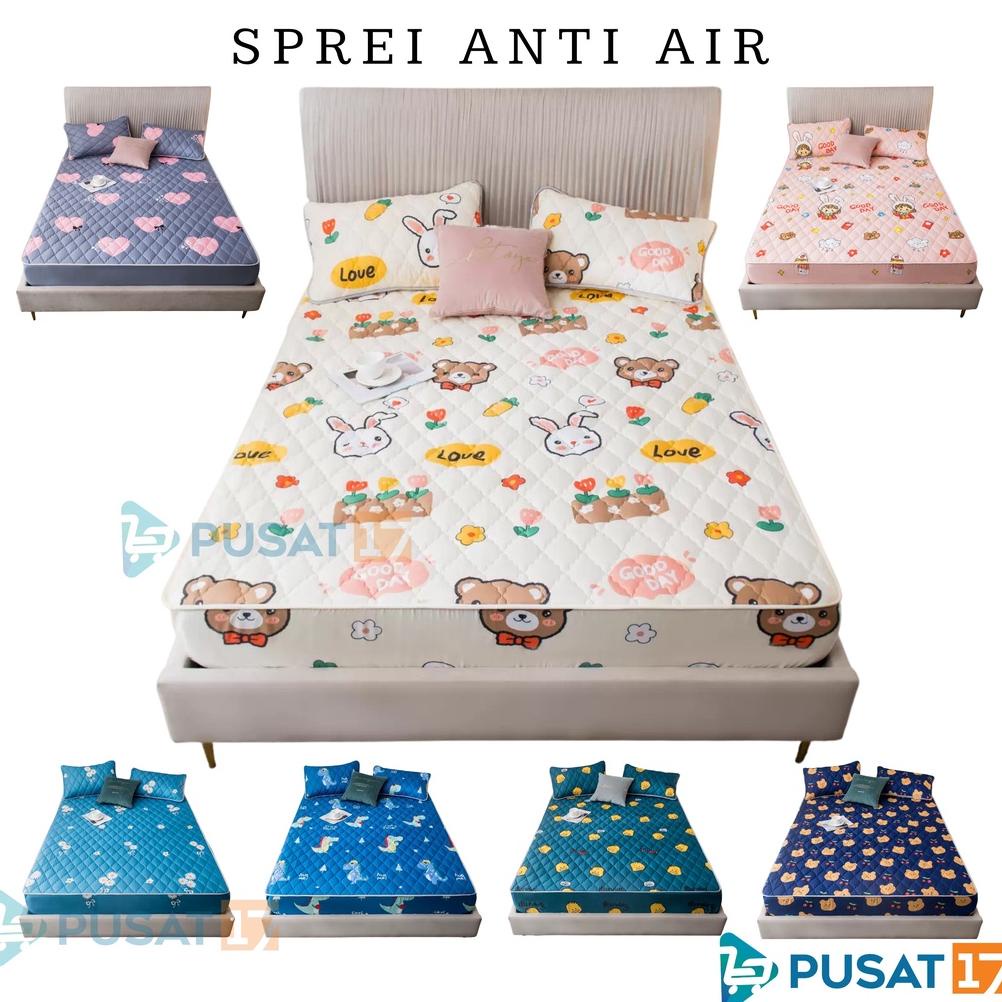 PUSAT17 SPREI WATERPROOF KARAKTER SPREY 160X200CM 180X200CM 200X200CM SPREI ANTI AIR MOTIF / SPREI P
