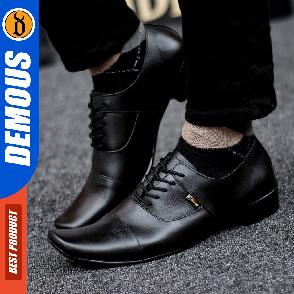 DEMOUS bones - Sepatu Formal Pantopel Kulit Asli Kerja Pria