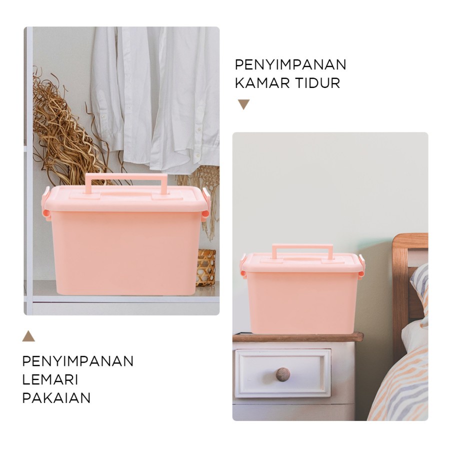 Storage Box Plastik Organizer Kotak Penyimpanan Tempat Wadah Rak Keranjang