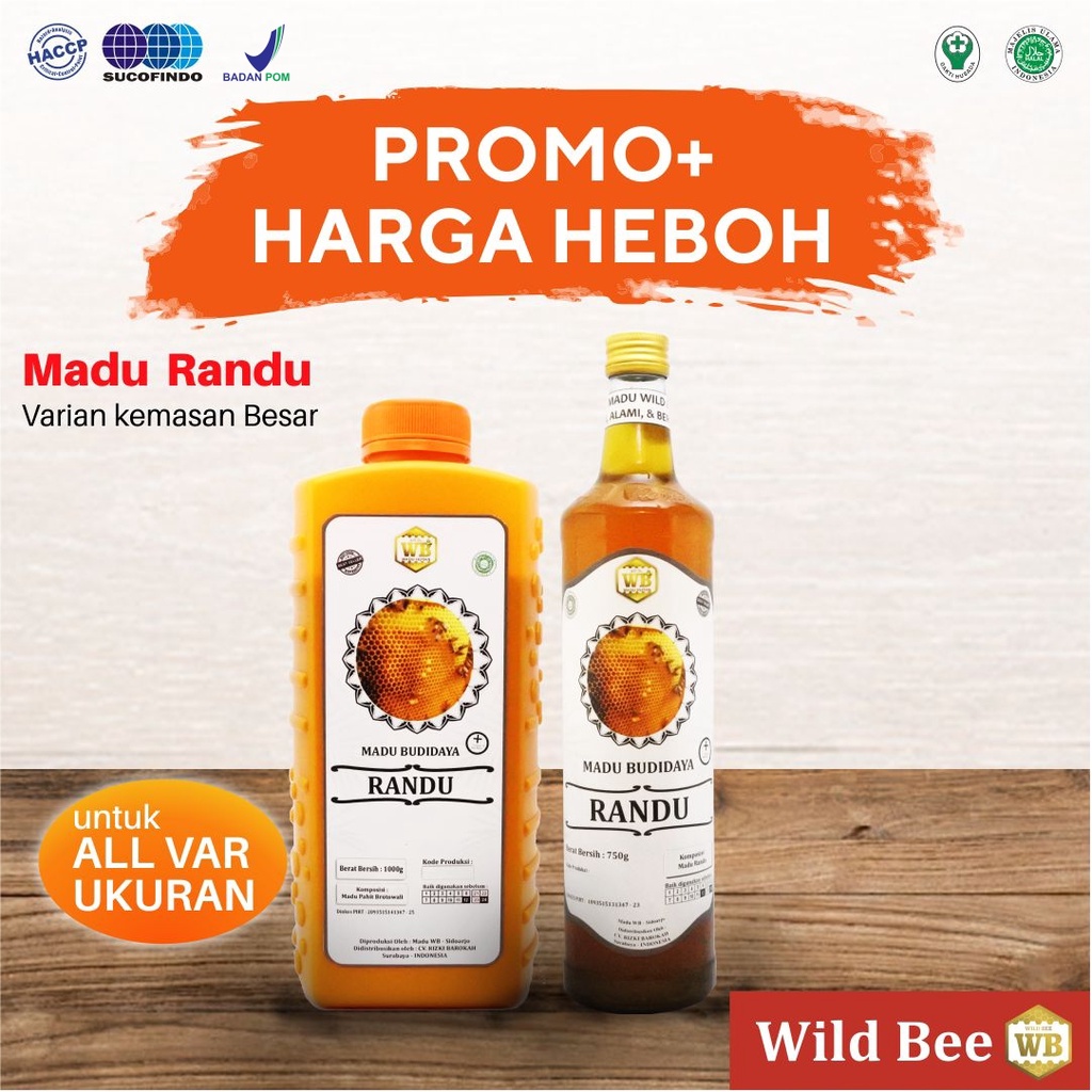 

Madu Randu / Lebah Apis Melifera - Garansi Murni & Asli 100% - Wild Bee-Jumbo