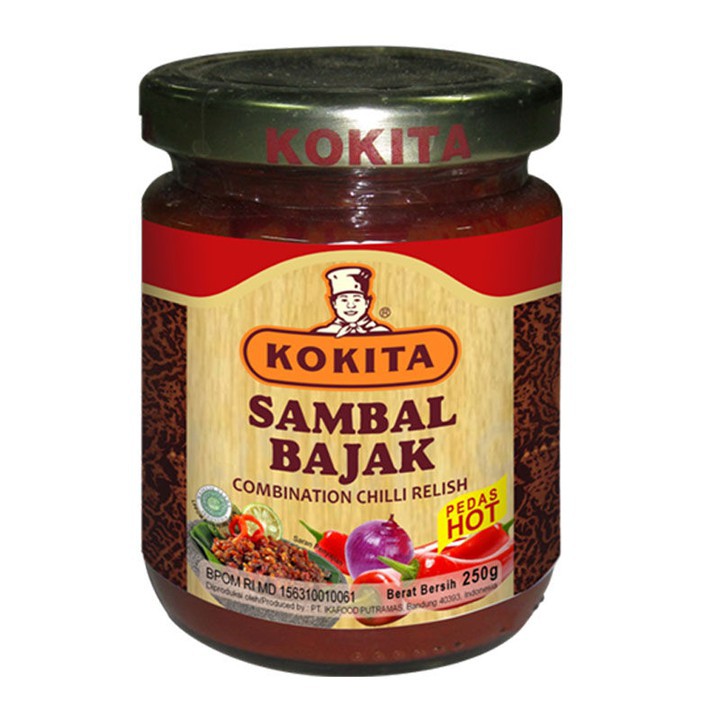 

Kokita Sambal Bajak HOT 250gr