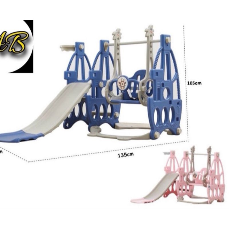 Mainan Perosotan Anak /Ayunan Ring Basket 3in 1 VRT - 115