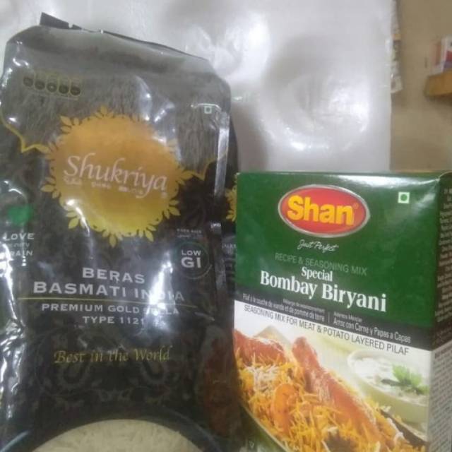 

Promo Paket beras basmati sukriya dan bumbu Biryani