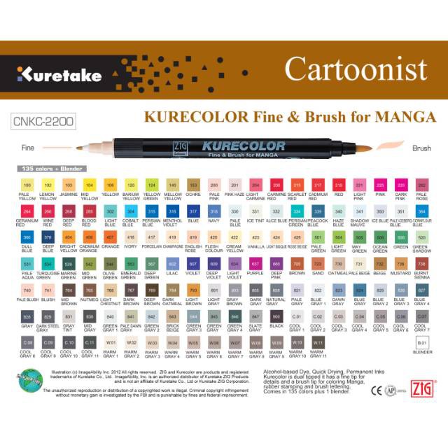 

PROMO - ZIG KURETAKE MARKER KURECOLOR CNKC-2200 - PROMO / ALCOHOL MARKER