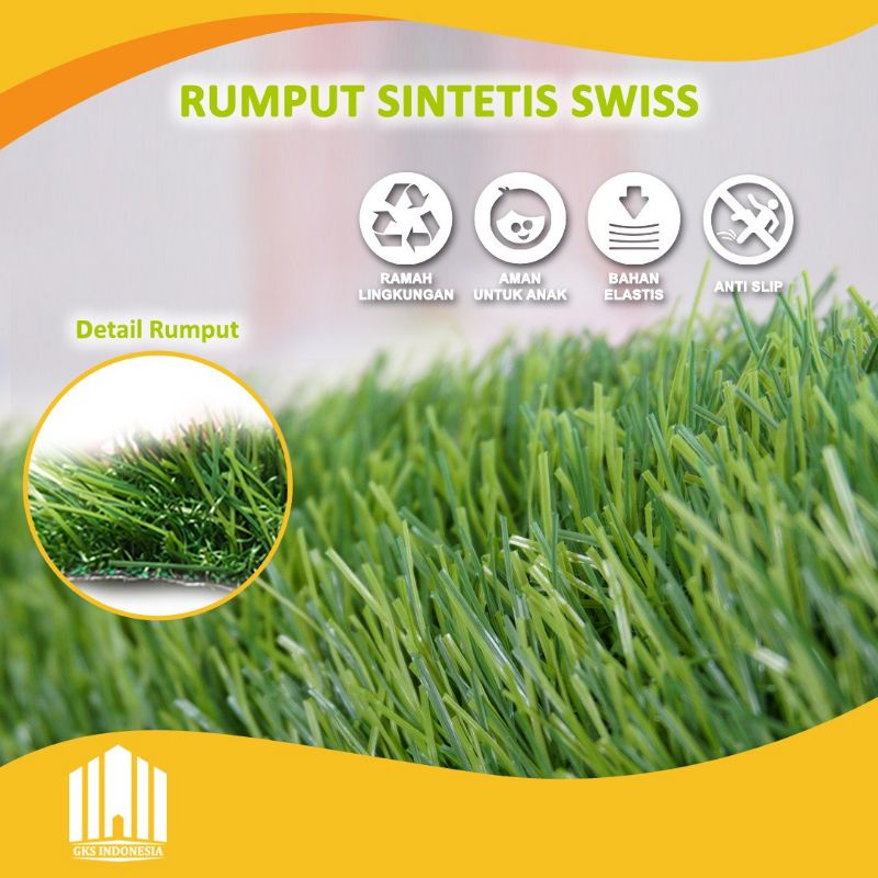 Rumput sintetis swiss uk. 100 x 100 cm Best Quality