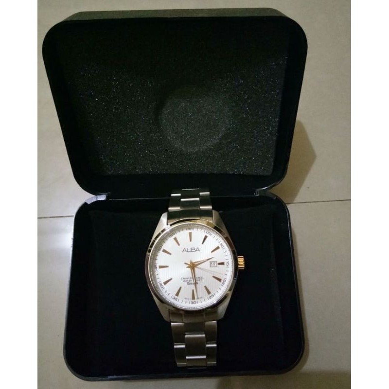 Jam ALBA AG8385X1 ORIGINAL 100% - Jam alba pria originnal - jam alba preloved