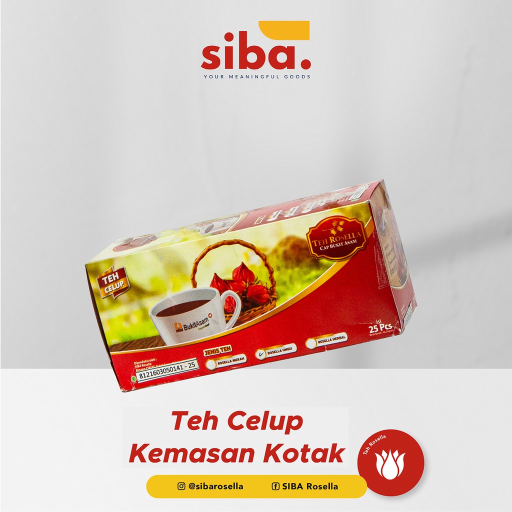 

Teh Rosella Cap Bukit Asam - Kotak Isi 25 Pcs