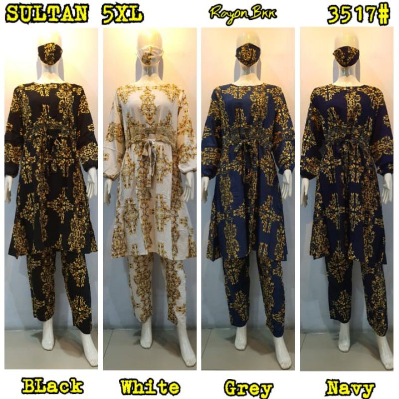 3516 3517 SETCEL XXL/5XL SETCEL RAYON SULTAN FREE MASKER/SETCEL NAGITA VIRAL SETELAN SUPER JUMBO