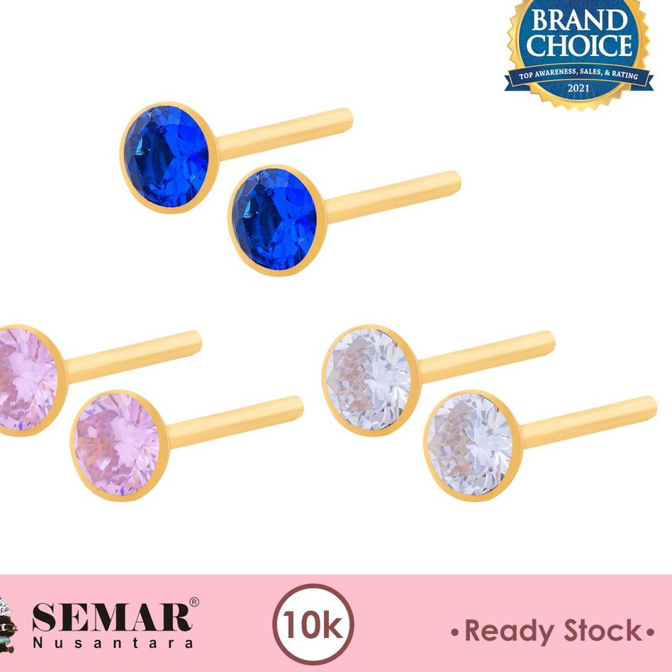 Big Sale.. Anting Emas Batu Putih Gold 10K Semar Nusantara