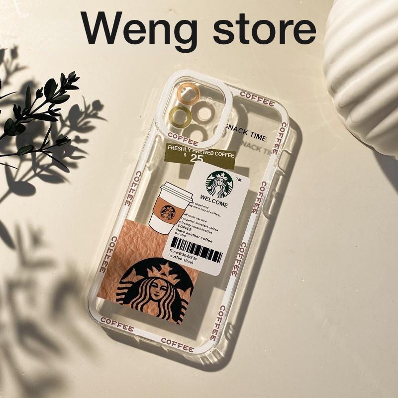 Coffee Case Clear For Samsung A13 4G A03 A03S M22 M32