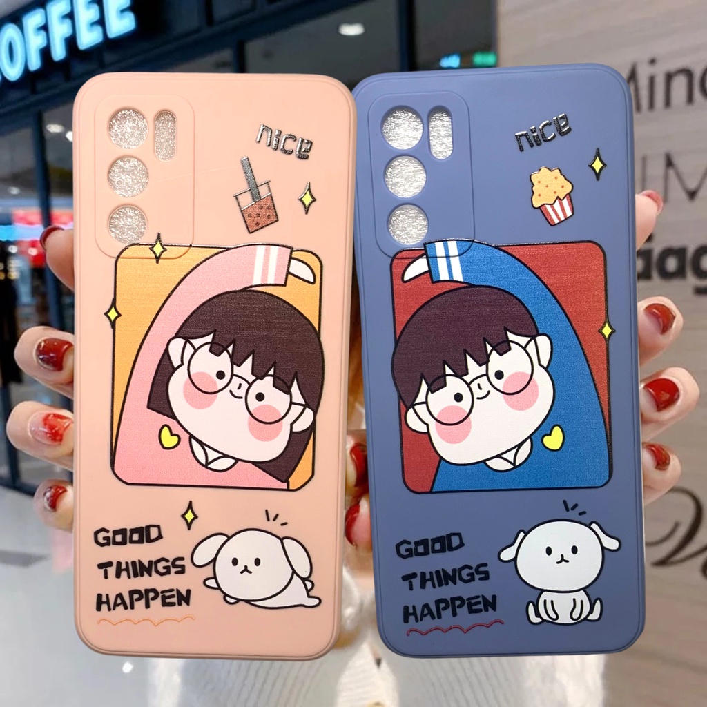 Case Couple Oppo A16 A54 A5s A7 A12 A11k A15 A15s A3s Y12s Y20 Y20s Softcase Silicone