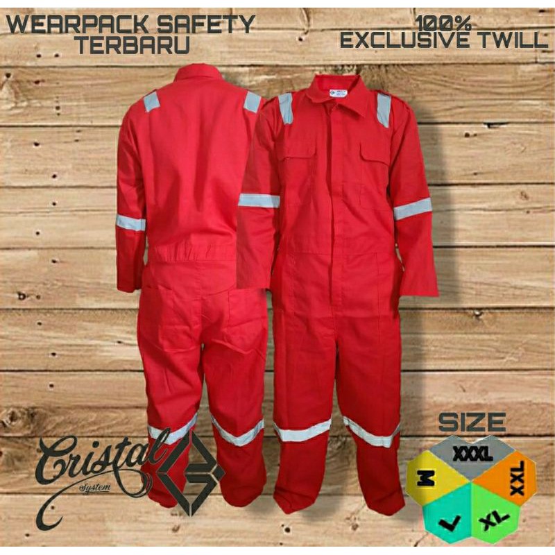 GROSIR Wearpack safety CEMARA / wearpack langsungan / katelpak bengkel / baju bengkel / baju proyek