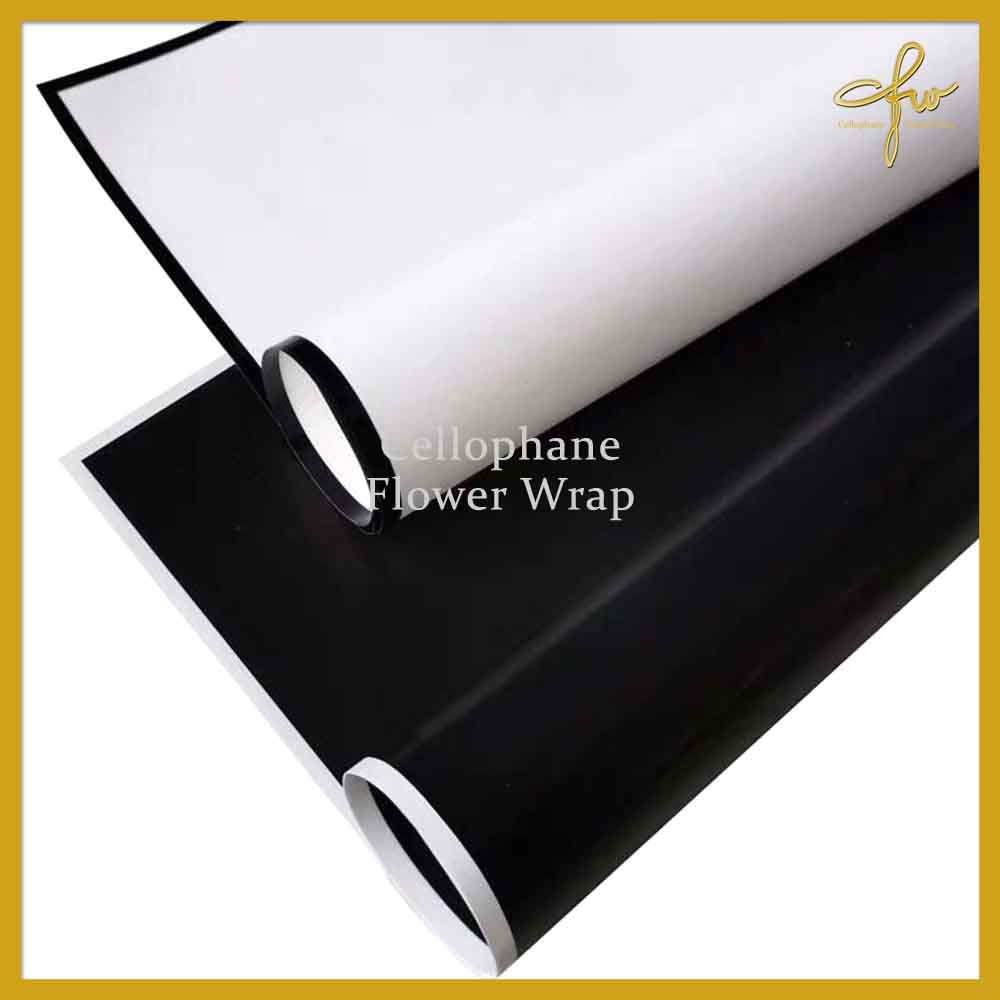 

Kertas Buket Black or White Frame Cellophane Flower Wrapping