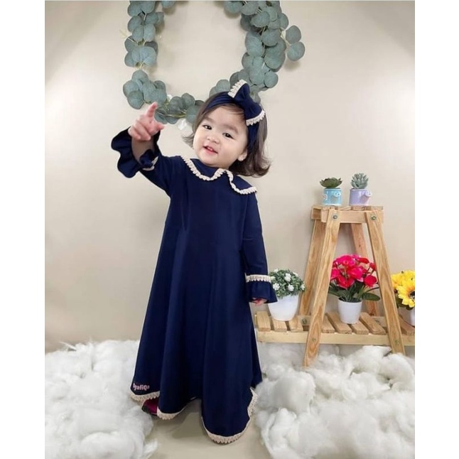 GAMIS ANAK TERBARU ZAINA DRESS SERIES FREE BANDU 1-9TAHUN