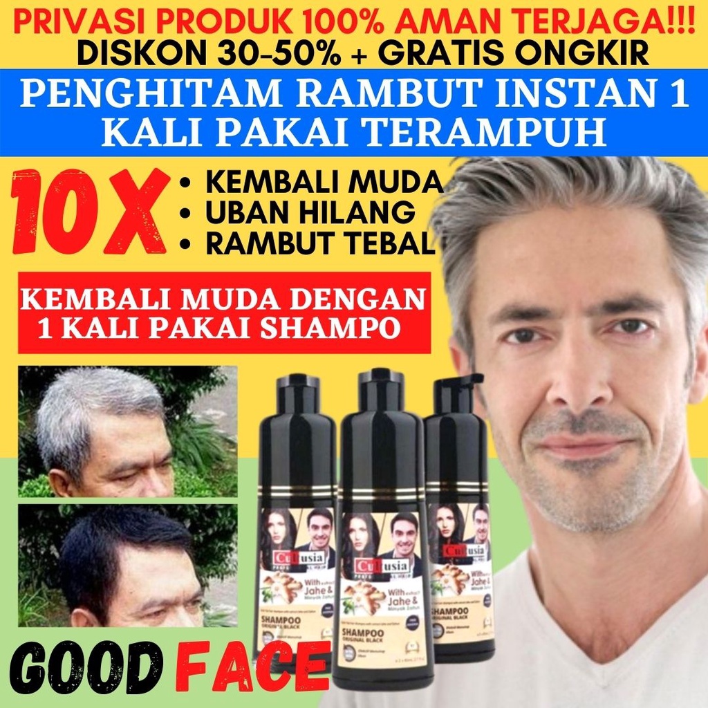 SHAMPO UBAN PENGHITAM RAMBUT CULTUSIA 160ML SAMPO UBAN PERAWATAN RAMBUT