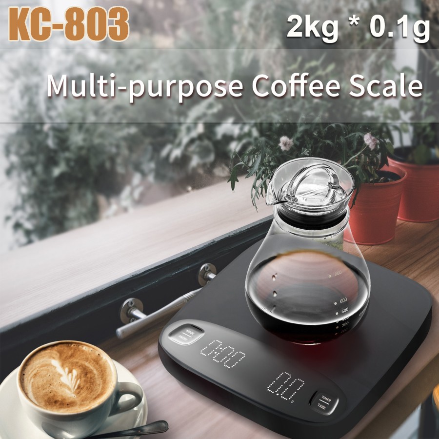 Timbangan Kopi Digital Espresso Coffee Scale USB Rechageable KC803