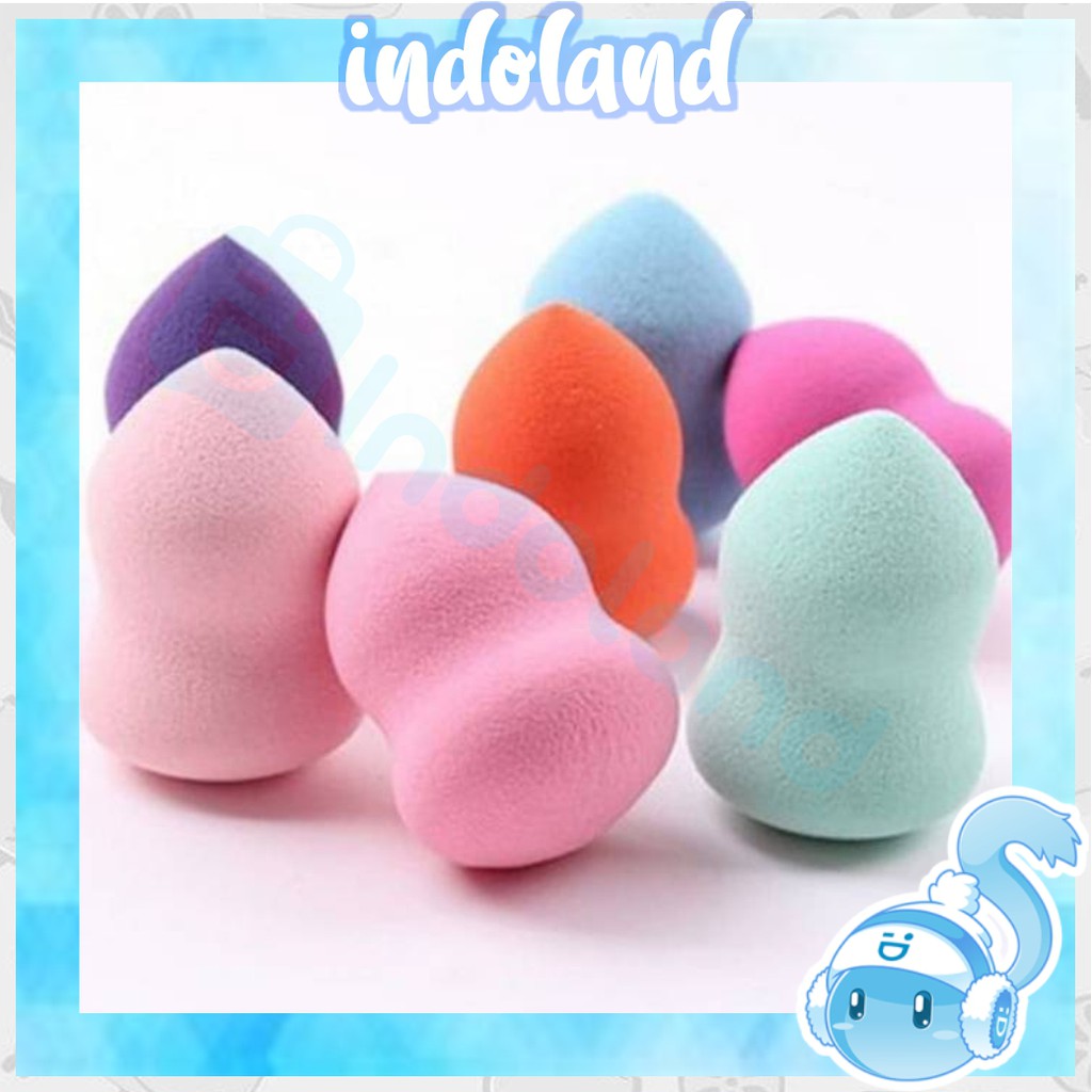 ☀ INDOLAND ☀ R014] SPONGE BUSA MAKE UP SPONS EGG BEAUTY BLENDER IMPORT MODEL GOURD