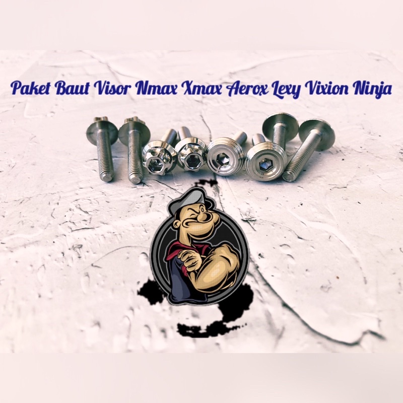 Baut Whinshield Khusus Visor Standart Xmax Aerox Lexy Stainless