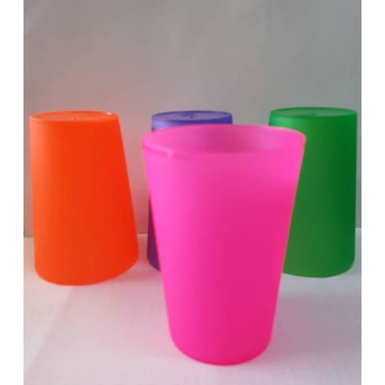 Jual Gelas Plastik Warna Warni Murah 400ml Tumbler Gelas Plastik Tebal Tahan Panas Minum Air Teh 7082