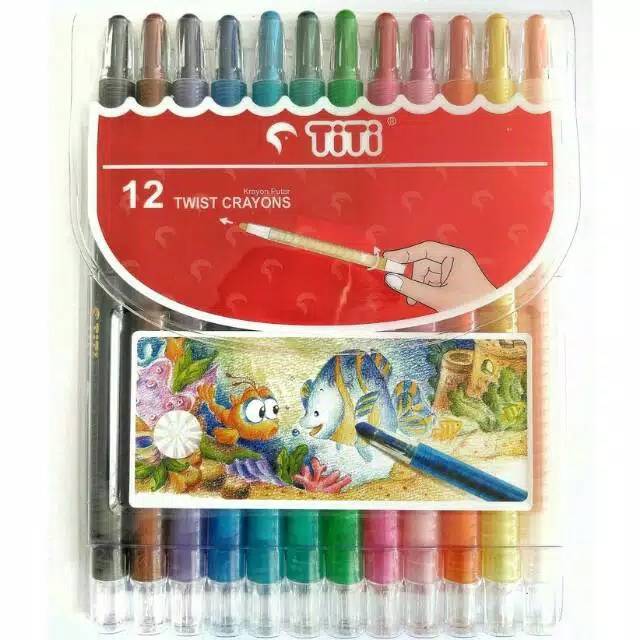 

Crayon titi putar twist crayon 12 warna