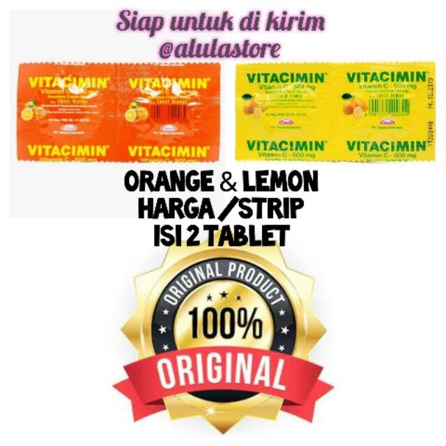 

Vitacimin Tablet Strip @2Tablet