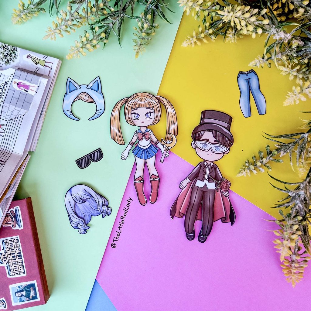 littleredlady - “MINI DOLL” series (Bepe bepean, Paper Doll, Bongkar Pasang, Barbie Kertas)