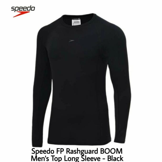 Baju Renang Pria Speedo Original - BOOM Men's Top Long Sleeve Black