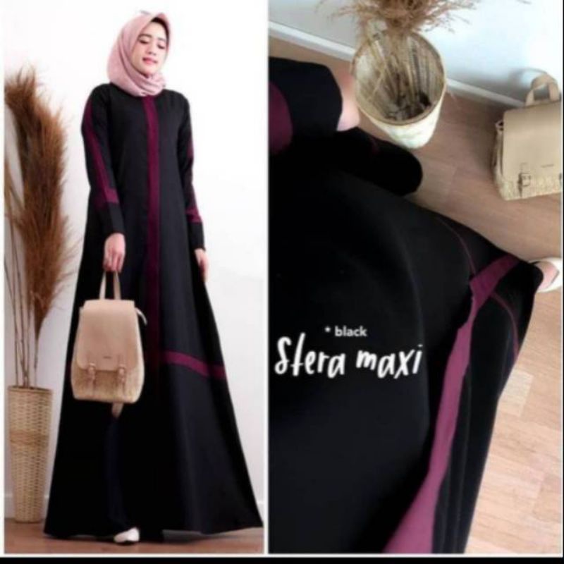 Stera maxi dress fashion muslim remaja wanita