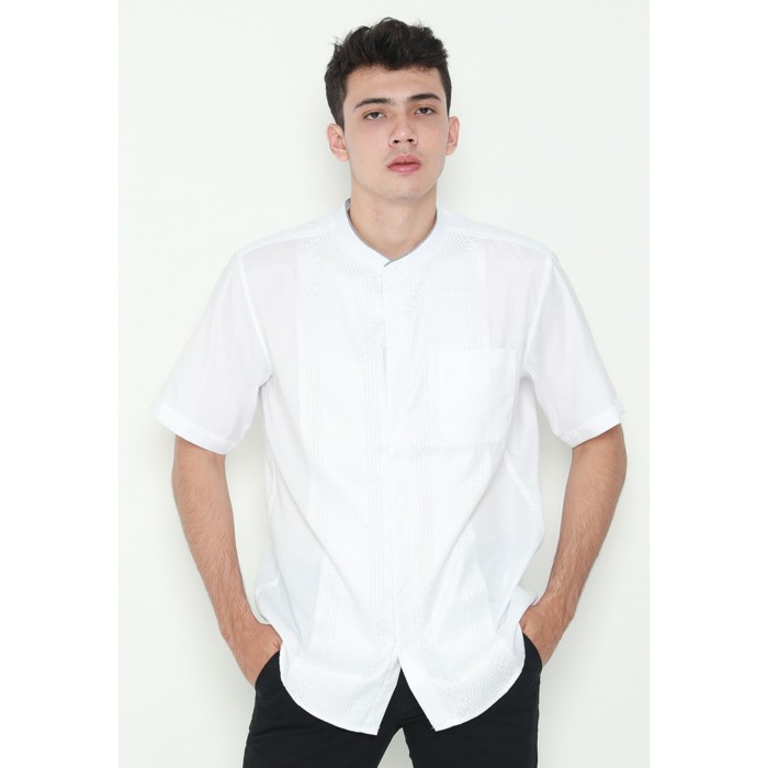 POLICE DENIM - BAJU KOKO PRIA ORIGINAL - 7F39A Koko Short Sleeve Shirt