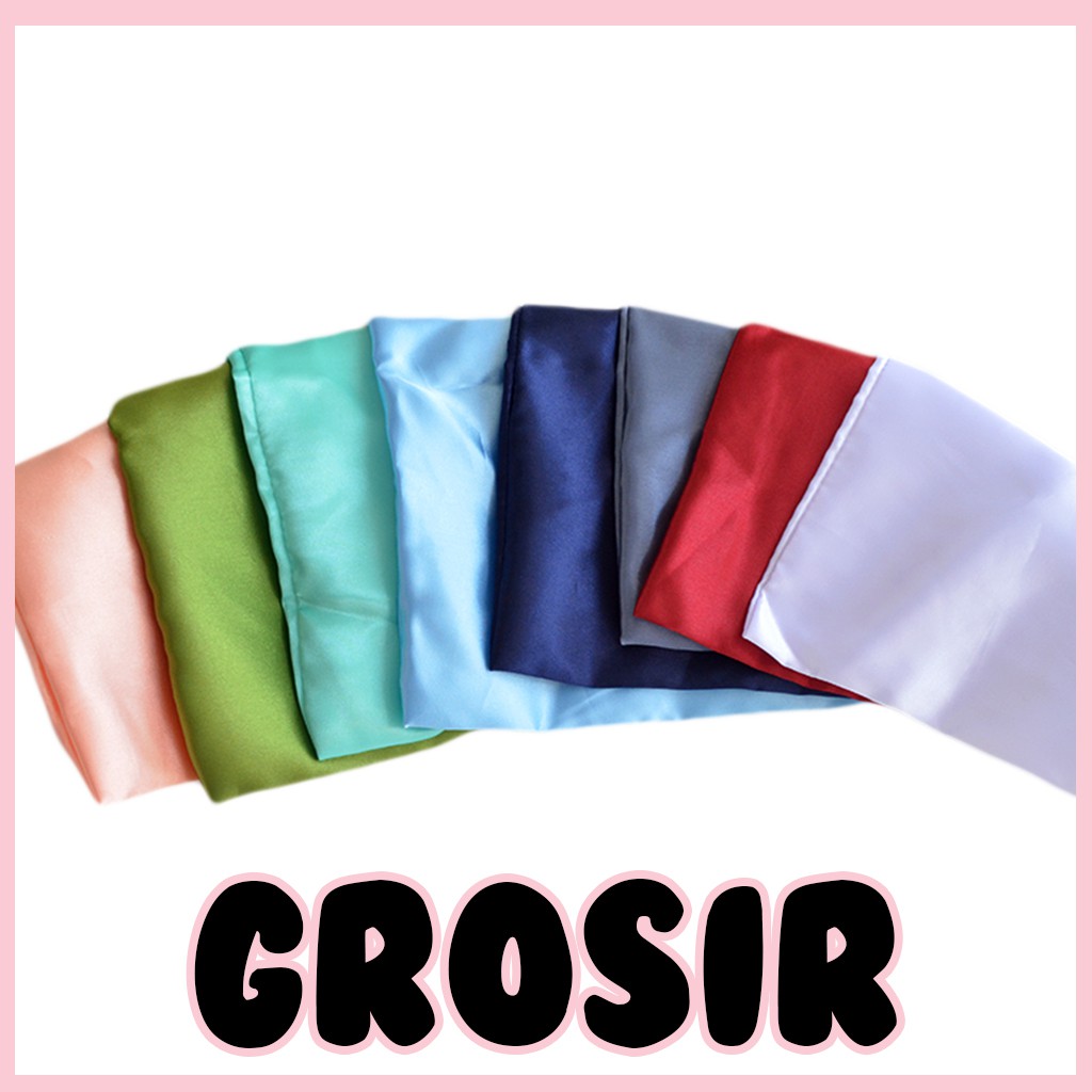 [ GROSIR PER ROLL] Kain Satin saten silk jepang souvenir/dekorasi/hiasan aksesoris hampers pernikaha