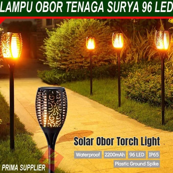 LAMPU OBOR TENAGA SURYA LAMPU HIAS TAMAN MODEL OBOR LAMPU TAMAN OBOR